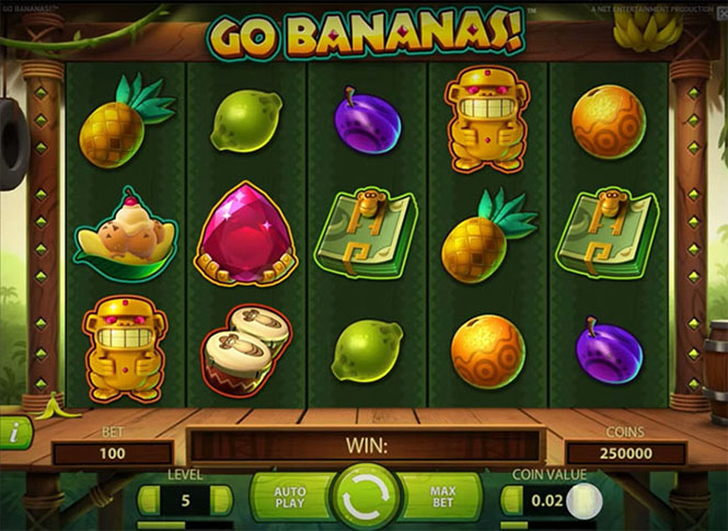 Видеослот Go Bananas от NetEnt