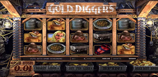 Слот Gold Diggers от BetSoft Gaming 