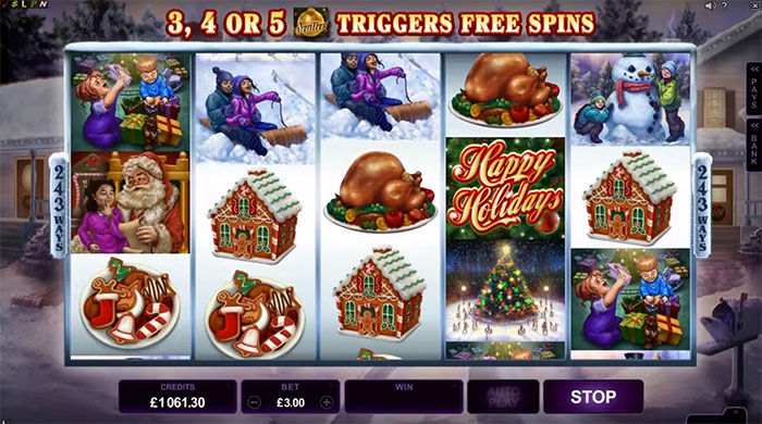 Скриншот слота Happy Holidays от Microgaming