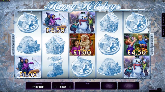 Игра Frosty в слоте Happy Holidays