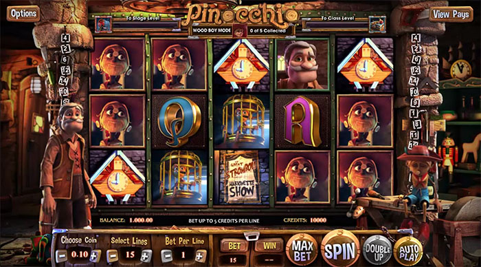 Слот Pinocchio от Betsoft Gaming