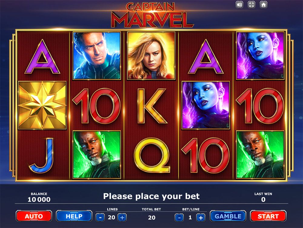 Captain Marvel slot by BrandGames