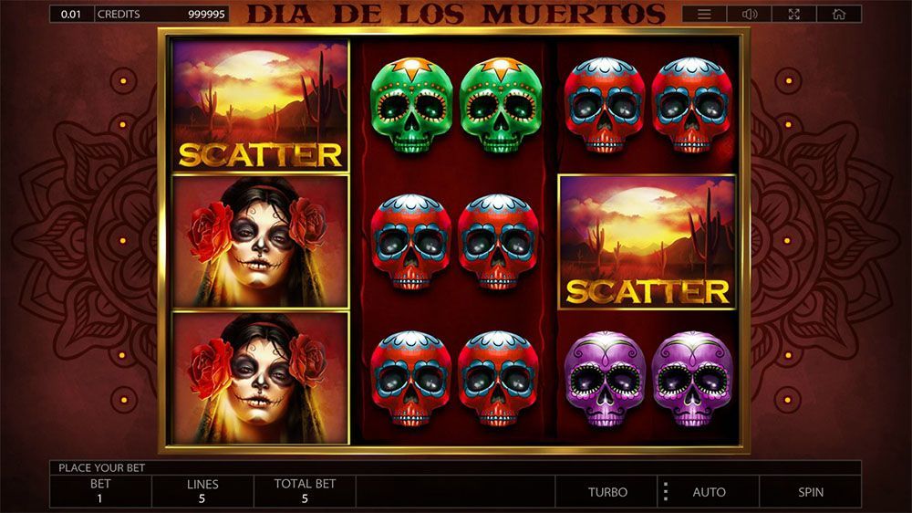 Dia de Los Muertos slot machine by Endorphina