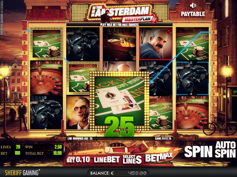 The Amsterdam Masterplan slot by Sheriff Gaming