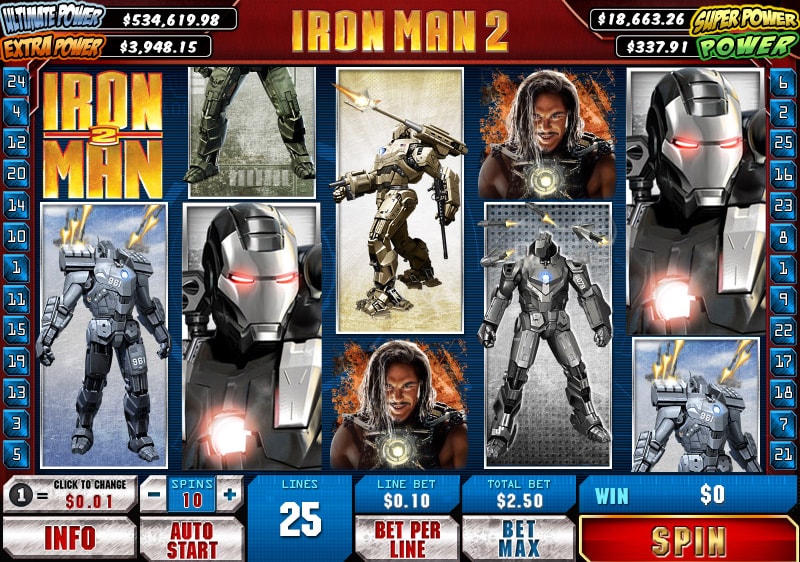 Ігровий автомат Iron Man 2 від Playtech