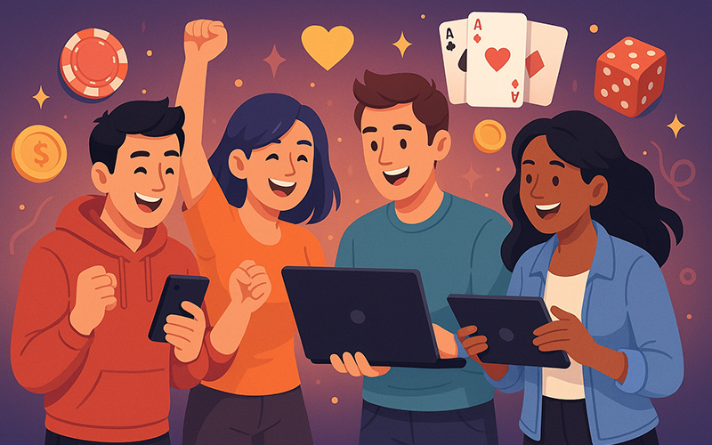 Social casino audience