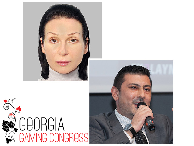 Представители Casino Technology Стефан Енчев и Нина Александрова на Georgia Gaming Congress