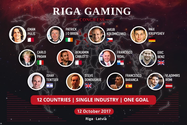 12 спикеров конференции Riga Gaming Congress 2017