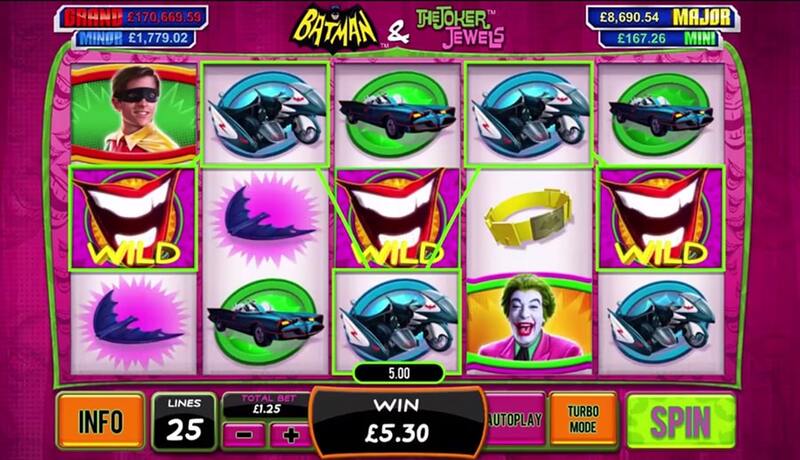 Игровой автомат Batman & The Joker Jewels от Playtech