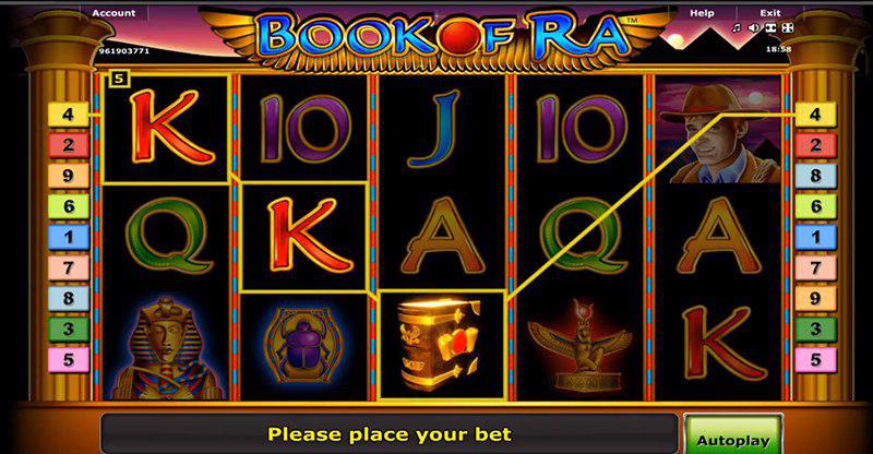 Novomatic slot machine — Book of Ra