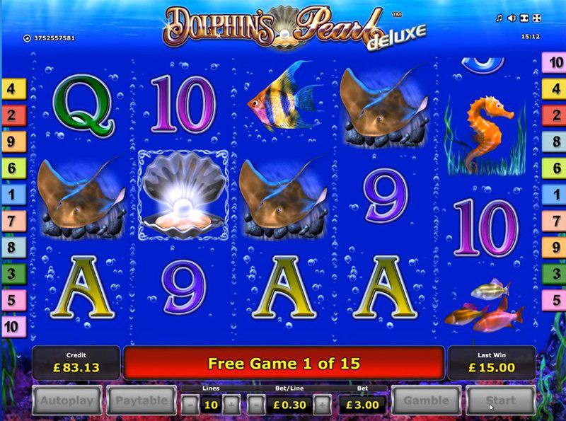 Novomatic slot game for online casino — Dolphin's Pearl Deluxe