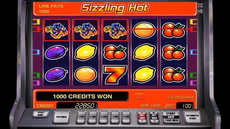 Novomatic online slot machine — Sizzling Hot