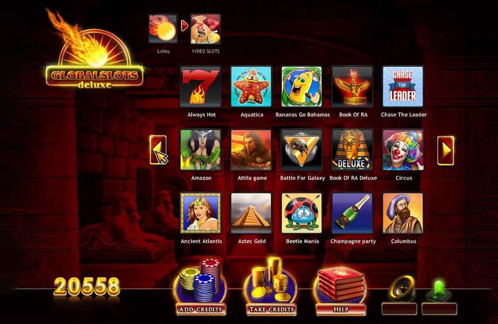 Global Slots gaming platform for online casinos